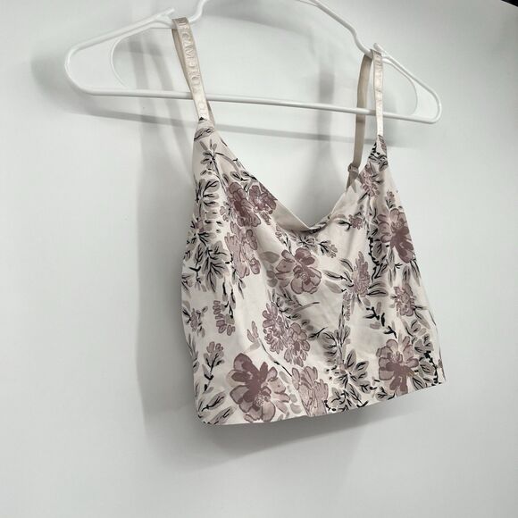 Vince Camuto Lounge Bralette Bra Top Womens XL Floral Festival Boho Hippie - Picture 2 of 8